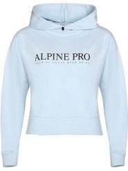 Alpine Pro Bluza "Jefewa" w kolorze błękitnym rozmiar: L. Niebieskie bluzy damskie Alpine Pro, l, bez wzorów, z bawełny, z kapturem. Za 144.92 zł.