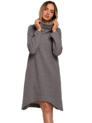 Made of emotion Sukienka w kolorze szarym rozmiar: XL. Szare sukienki damskie Made Of Emotion, bez wzorów, bez ramiączek. Za 148.61 zł.