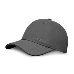 Sześciopanelowa sportowa czapka z daszkiem Fitness Siroko Coach Dark Gray. Szare czapki z daszkiem damskie SIROKO, bez wzorów, z tkaniny. Za 127.00 zł.