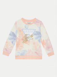 Guess Bluza K5RQ01 KA6R4 Różowy Regular Fit. Czerwone bluzy dziewczęce Guess, z aplikacjami, z bawełny, bez ramiączek, bez kaptura. Za 109.99 zł.