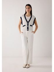 More & More Spodnie w kolorze białym rozmiar: 42. Białe spodnie materiałowe damskie More & More, bez wzorów, z materiału. Za 219.60 zł.