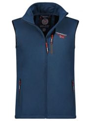 Geographical Norway Kamizelka softshellowa "Vacer" w kolorze granatowym rozmiar: onesize. Niebieskie kamizelki damskie Geographical Norway, bez wzorów, bez kaptura. Za 118.56 zł.
