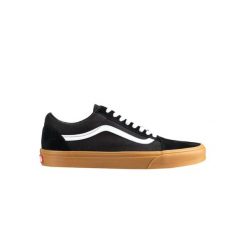 Buty sportowe Vans Old Skool czarne z gumową podeszwą. Czarne obuwie sportowe treningowe Vans, z gumy, Vans Old Skool. Za 256.99 zł.