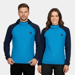 Bluza Primaloft unisex Alpinus Eio. Niebieskie bluzy damskie Alpinus, s, bez wzorów, z materiału, bez kaptura. Za 349.00 zł.