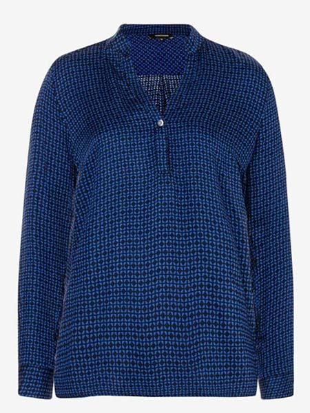 More & More Bluzka w kolorze niebieskim rozmiar: 42. Niebieskie bluzki damskie More & More, s, bez wzorów, z wiskozy, klasyczne, bez kołnierzyka, bez ramiączek. Za 74.81 zł.