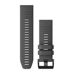 Silikonowy pasek do zegarka Garmin Quickfit 26. Szare zegarki damskie GARMIN, metalowe. Za 244.50 zł.
