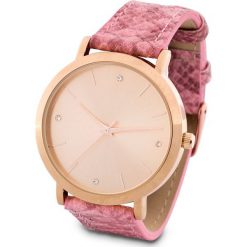 Zegarek na rękę bonprix jeżynowy. Fioletowe zegarki damskie bonprix. Za 74.99 zł.
