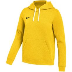 Bluza damska Nike Park 26 Fleece Hoodie. Żółte bluzy damskie Nike, bez wzorów, z bawełny, bez kaptura. Za 186.99 zł.