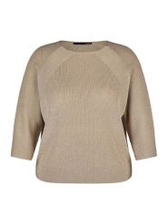 LCMT Le Comte Sweter w kolorze beżowym rozmiar: 44. Brązowe swetry klasyczne damskie LCMT Le Comte, bez kołnierzyka. Za 148.96 zł.