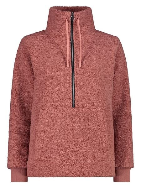 CMP Bluza polarowa w kolorze czerwonym rozmiar: 48. Czerwone bluzy damskie CMP, s, bez wzorów, z materiału, bez kaptura. Za 167.28 zł.