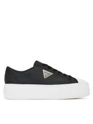 Guess Trampki FLTJO2 FAB12 Czarny. Czarne trampki damskie Guess, z aplikacjami, z materiału, bez zapięcia. Za 349.99 zł.