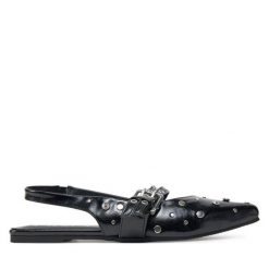 Baleriny ONLY Shoes. Czarne czółenka damskie ONLY SHOES, bez wzorów, bez obcasa. Za 99.99 zł.