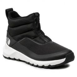 Buty do chodzenia damskie The North Face Thermoball Progressive Zip II WP. Czarne obuwie trekkingowe damskie The North Face, z materiału, za kostkę, bez zapięcia. Za 529.99 zł.