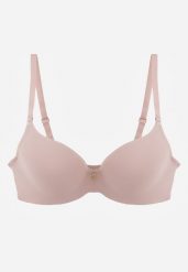 Różowy Gładki Biustonosz Push Up z Aplikacją z Cyrkoniami Murita. Czerwone biustonosze Born2be, z aplikacjami. Za 29.99 zł.