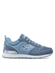 Skechers Sneakersy Step N Fly 155287/SLT Niebieski. Niebieskie obuwie sportowe damskie Skechers, ze skóry, bez zapięcia. Za 269.99 zł.