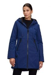 Betty Barclay Płaszcz zimowy w kolorze niebieskim rozmiar: 44. Niebieskie płaszcze damskie Betty Barclay, na zimę, bez wzorów, z puchu, bez kaptura. Za 347.99 zł.