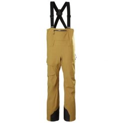 Damskie spodnie narciarskie na szelkach Helly Hansen Verglas BC. Brązowe spodnie sportowe damskie Helly Hansen, na lato, s, bez wzorów, z elastanu, narciarskie. Za 1,338.00 zł.