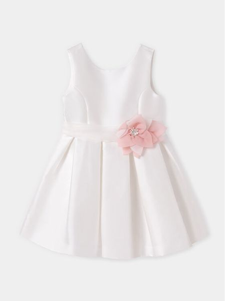 Abel & Lula Sukienka elegancka 5032 Écru Regular Fit. Sukienki dziewczęce Abel & Lula, bez wzorów, z syntetyku, bez ramiączek. Za 289.99 zł.