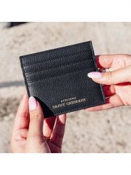 ATELIERS SAINT GERMAIN Skórzane etui w kolorze czarnym na karty - 10 x 9 x 0,3 cm rozmiar: onesize. Czarne portfele damskie ATELIERS SAINT GERMAIN, bez wzorów, z materiału. Za 152.99 zł.