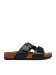 Lasocki Klapki CEO-GBSUM22-3023 Czarny. Czarne klapki damskie Lasocki, bez wzorów, ze skóry, bez obcasa, bez zapięcia. Za 149.99 zł.