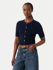 Tommy Hilfiger Kardigan Summer WW0WW50070 Granatowy Slim Fit. Niebieskie kardigany damskie Tommy Hilfiger, m, bez wzorów, z syntetyku. Za 649.99 zł.