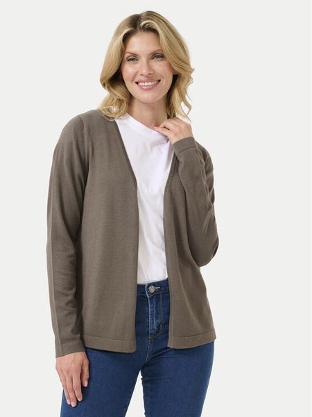 Kaffe Kardigan Fenia 10551503 Brązowy Regular Fit. Brązowe kardigany damskie Kaffe, m, bez wzorów, z wiskozy. Za 99.99 zł.