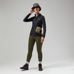 Bluza trekkingowa damska Berghaus 24/7 Tech Tee LS HZ. Czarne bluzy damskie Berghaus, l, bez wzorów, z materiału, bez kaptura. Za 190.19 zł.