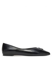 Eva Minge Baleriny LEILA-SLT14086-1 Czarny. Czarne balerinki damskie Eva Minge, bez wzorów, ze skóry. Za 399.99 zł.