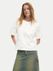 Desigual T-Shirt Oporto 26SWTK09 Écru Regular Fit. T-shirty damskie Desigual, xl, bez wzorów, z bawełny, bez kołnierzyka. Za 429.99 zł.