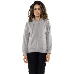 Bluza z bawełna z kaptur na czas wolny na co dzień. Szare bluzy damskie LEONE 1947 APPAREL, bez wzorów, z bawełny, bez kaptura. W wyprzedaży za 157.01 zł.