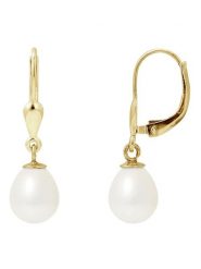 Pearl Addict Złote kolczyki z perłami rozmiar: onesize. Białe kolczyki damskie Pearl Addict, z perłą, złote. Za 674.99 zł.