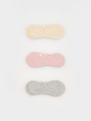 Skarpetki balerinki 3 pack - pastelowy róż. Czerwone skarpetki damskie Reserved, bez wzorów. Za 39.99 zł.