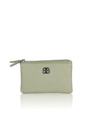 Bellicci Skórzany portfel "Camber" w kolorze zielonym - 11 x 7 x 2 cm rozmiar: onesize. Zielone portfele damskie Bellicci, bez wzorów, z materiału. Za 43.99 zł.