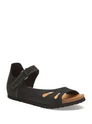 Comfortfusse Skórzane sandały w kolorze antracytowym rozmiar: 37. Czarne sandały damskie Comfortfüße, bez wzorów, ze skóry, z otwartym noskiem, bez obcasa, bez zapięcia. Za 217.45 zł.