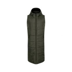 Damska długa kurtka puchowa bez rękawów Dare 2B Distinguish. Brązowe kurtki damskie Dare 2b, bez wzorów, z puchu, bez kaptura. Za 349.99 zł.