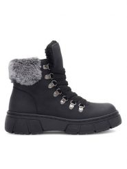 Go Soft Trapery KATJA SWS6157-01 Czarny. Czarne trapery damskie GO SOFT, z materiału, bez zapięcia. Za 179.99 zł.