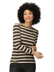 Regatta Koszulka "Federica" w kolorze khaki rozmiar: 34. Brązowe bluzki damskie Regatta, bez wzorów, z bawełny, bez kołnierzyka, bez ramiączek. Za 45.95 zł.