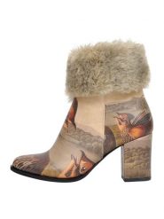 Dogo Botki "Weird Bird" w beżowo-jasnobrązowym rozmiar: 41. Brązowe botki damskie Dogo, eleganckie, bez obcasa, bez zapięcia. Za 205.93 zł.