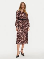 Rinascimento Sukienka codzienna CFC0121279003 Brązowy Slim Fit. Brązowe sukienki damskie Rinascimento, bez wzorów, z syntetyku, bez ramiączek. Za 319.99 zł.