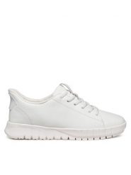 Geox Sneakersy D Flextride Plus D567SA 09B15 C1000 Biały. Białe obuwie sportowe damskie Geox, ze skóry, bez zapięcia. Za 369.99 zł.