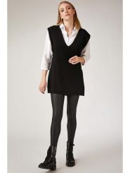 Happiness Istanbul Bezrękawnik w kolorze czarnym rozmiar: onesize. Czarne kamizelki damskie Happiness Istanbul, bez kołnierzyka. Za 65.99 zł.