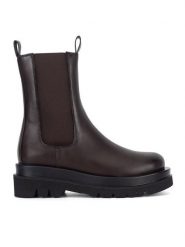 Lasocki Sztyblety CEO-HY7223-1 Brązowy. Brązowe botki damskie Lasocki, ze skóry, bez obcasa, na płaskiej podeszwie, bez zapięcia. Za 219.99 zł.