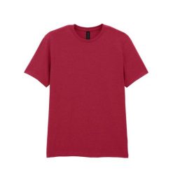 Bawełniana Koszulka Unisex Dla Dorosłych W Miękkim Stylu. Fioletowe bluzki damskie GILDAN, xl, bez wzorów, z bawełny, bez kołnierzyka, bez ramiączek. Za 57.99 zł.