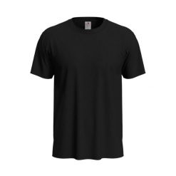 Koszulka Unisex Dla Dorosłych Z Klasycznym, Organicznym Dekoltem. Czarne bluzki damskie Stedman, xl, bez wzorów, klasyczne, bez kołnierzyka, bez ramiączek. Za 46.99 zł.