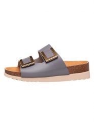 Scholl Klapki "Monterey 2 Straps" w kolorze szarym rozmiar: 37. Szare klapki damskie Scholl, bez wzorów, z otwartym noskiem, bez obcasa, bez zapięcia. Za 175.45 zł.