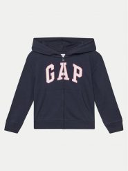 Gap Bluza 746744-02 Granatowy Regular Fit. Niebieskie bluzy dziewczęce GAP, bez wzorów, z bawełny, bez ramiączek, bez kaptura. Za 129.99 zł.