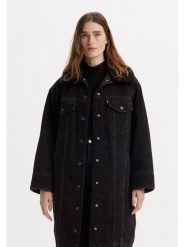 Levi's Płaszcz dżinsowy w kolorze czarnym rozmiar: S. Czarne płaszcze damskie Levi's, s, z aplikacjami, z bawełny, bez kaptura. Za 314.95 zł.