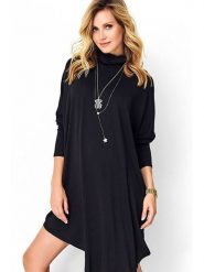 Made of emotion Sukienka w kolorze czarnym rozmiar: S/M. Czarne sukienki damskie Made Of Emotion, bez wzorów, bez ramiączek. Za 82.95 zł.