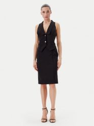 Rinascimento Sukienka koktajlowa CFC0019846002 Czarny Regular Fit. Czarne sukienki damskie Rinascimento, bez wzorów, z syntetyku, wizytowe, bez ramiączek. Za 369.99 zł.