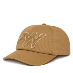 Czapka z daszkiem Weekend Max Mara. Brązowe czapki z daszkiem damskie Weekend Max Mara, bez wzorów. Za 469.99 zł.
